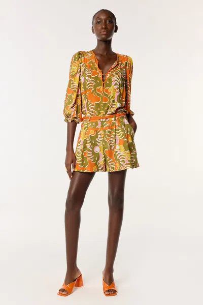 Poupette St Barth Short Chantal In Green