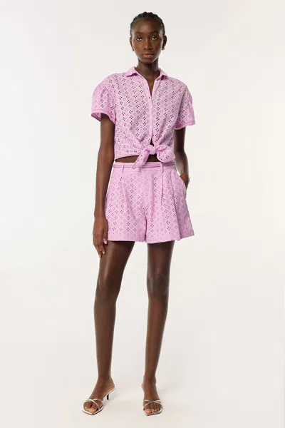 Poupette St Barth Short Chantal In Lilac