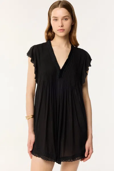 Shop Poupette St Barth Mini Dress Sasha In Black
