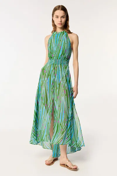 Poupette St Barth Langes Kleid Clea In Green