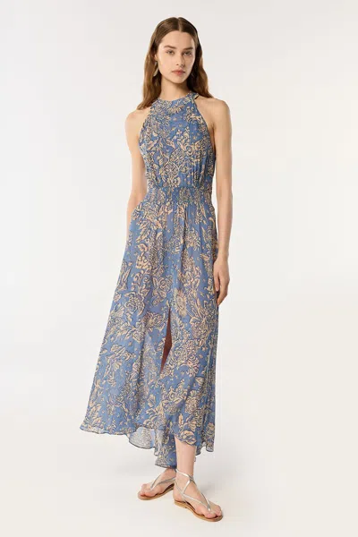 Poupette St Barth Langes Kleid Clea In Blue