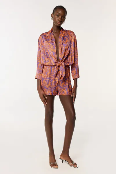 Poupette St Barth Short Jumpsuit Celie In Pattern