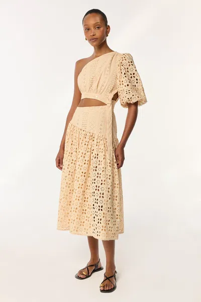 Poupette St Barth Langes Kleid Chantal In Cream