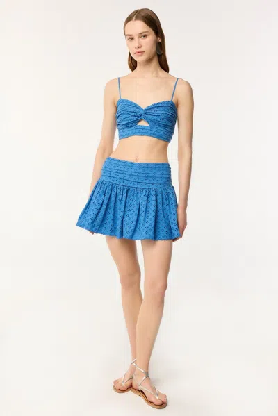 Poupette St Barth Mini Skirt Colleen In Jeans