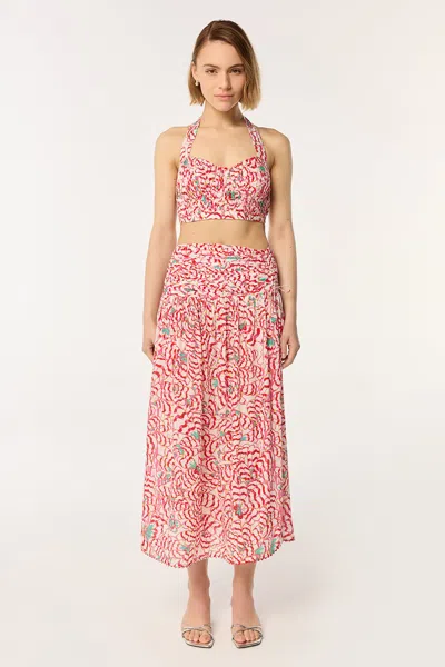 Poupette St Barth Langer Rock Carla In Pink