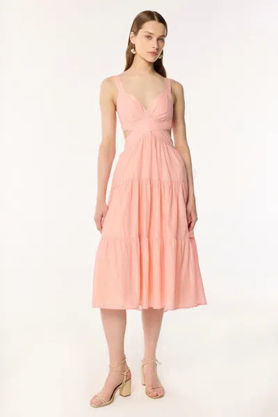 Poupette St Barth Long Dress Coco In Pink