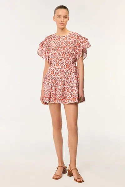Poupette St Barth Mini Skirt Chantal In Pink Victorian