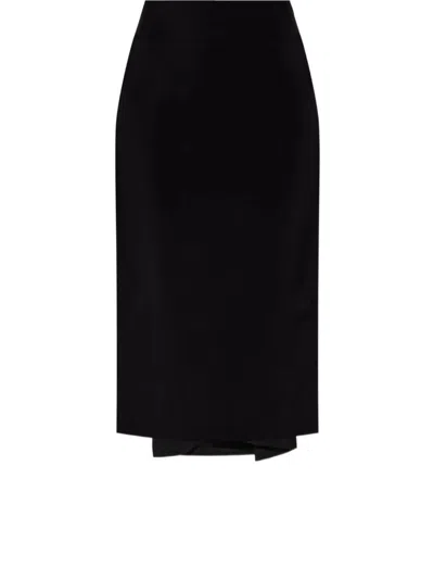 Jacquemus Floor-length Viscose Blend Skirt In Black