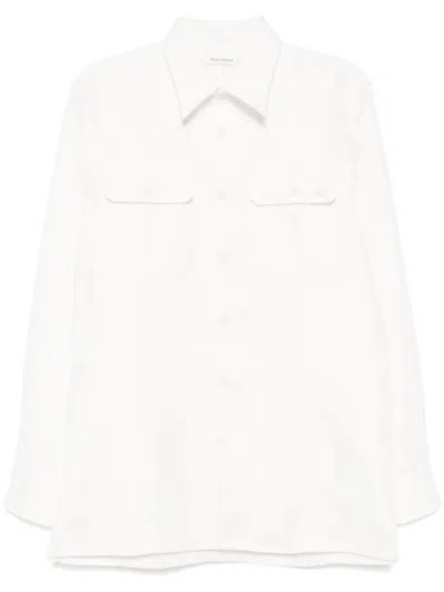 Wales Bonner Coda Shirt In Light Chalk