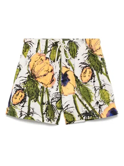 Wales Bonner Althea Swim Shorts In Poppy Yellow
