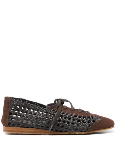 Hereu Woven Sneakers In .002.3 Dark Brown