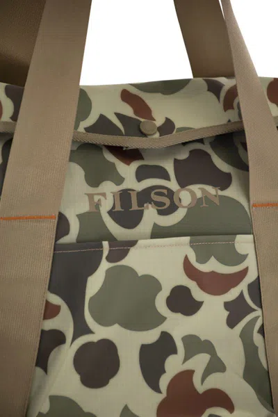 Filson Scout - Waterproof Fabric Tote Bag In Military Green