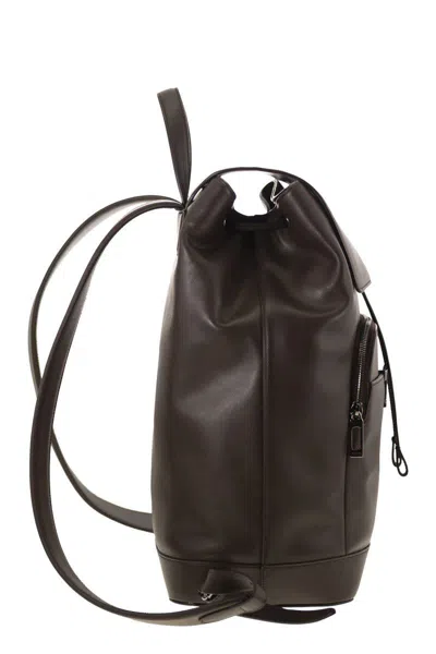 Tod's T Timeless Medium Leather Backpack In Brown