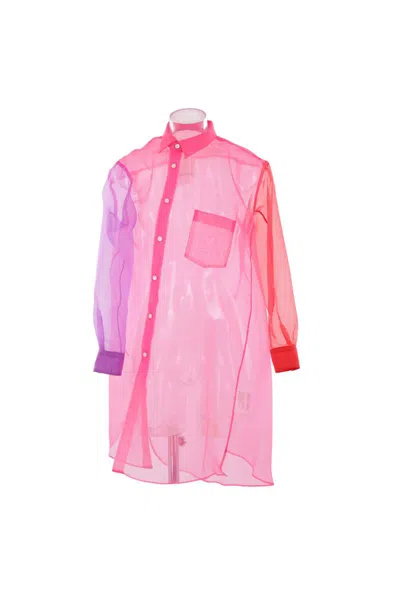 Comme Des Garçons Ladies' Blouse In Pink & Purple