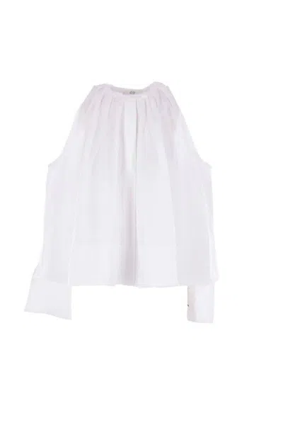 Co White Poplin Shirt In Optic White