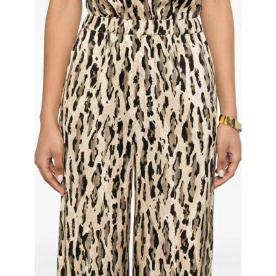 The Nina Studio Animal-print Palazzo Pants