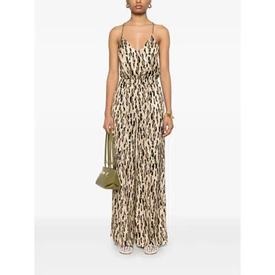 The Nina Studio Animal-print Palazzo Pants