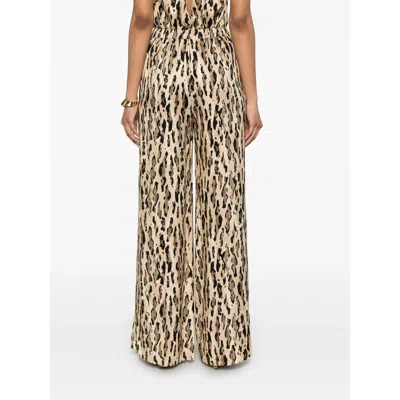 The Nina Studio Animal-print Palazzo Pants