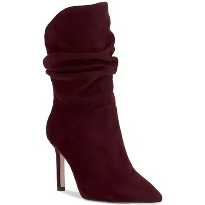 Jessica Simpson Elisti Pointed Toe Slouch Bootie In Red