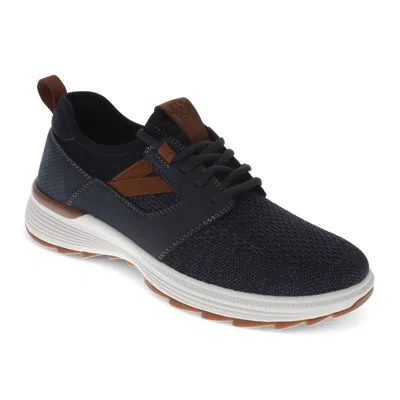 Dockers Mens Adan Knit And Synthetic Leather Casual Slip On Sneaker Shoe In Multi