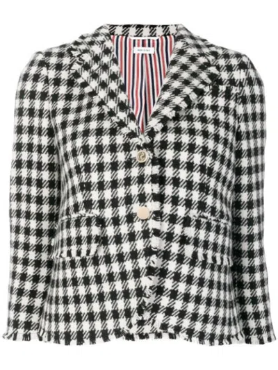 Thom Browne Blackwhite Checked Blazer In Blackwhite
