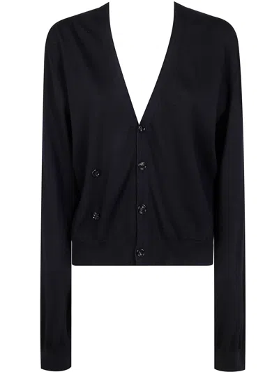 Ann Demeulemeester Zofia Asymmetric Clousure Cardigan In Black