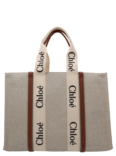 Chloé Woody Medium Tote Bag Multicolor