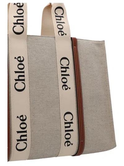 Chloé Woody Medium Tote Bag Multicolor