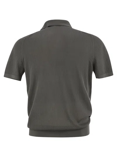 Fedeli Giza Cotton Short-sleeved Polo Shirt