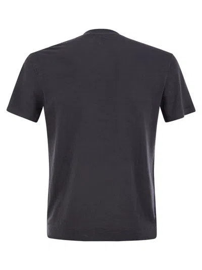 Fedeli Stretch Linen Short-sleeved T-shirt