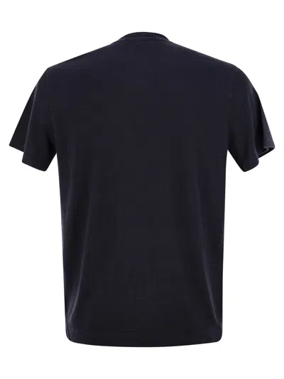Fedeli Stretch Linen Short-sleeved T-shirt