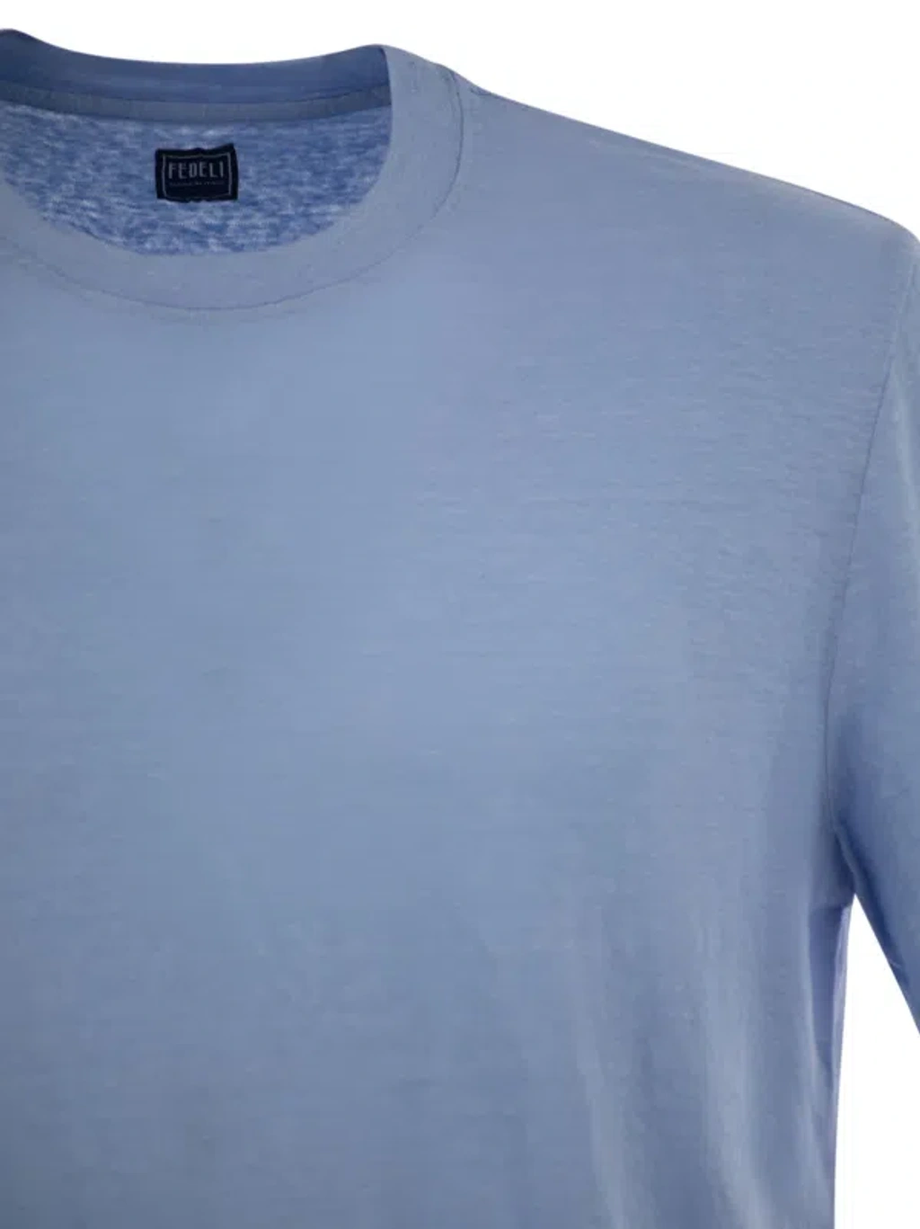Tシャツ・カットソー Fedeli Stretch linen short-sleeved T-shirt (8UED0151 163) Extreme Linen Flex Dusty Short Sleeve T-shirt – Fedeli