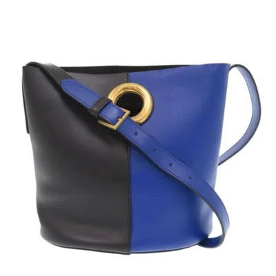 Pre-owned Versace Blue Leather Shoulder Bag () In Multi