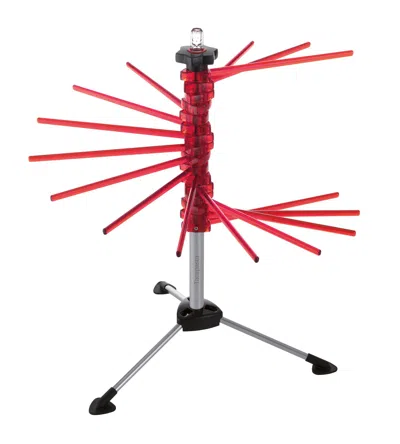 Marcato Atlas Collapsible Pasta Drying Rack, Made In Italy In Red