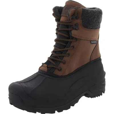 Polar Range Tasco Mens Lace-up Man Made Winter & Snow Boots In Brown