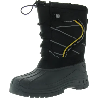 Polar Range Blast Mens Lace-up Man Made Winter & Snow Boots In Black