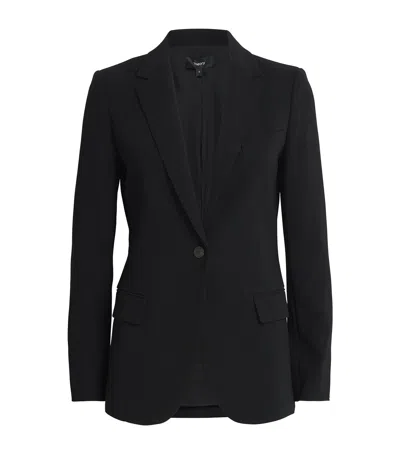 Theory Women's Classic Crepe Blazer In Black