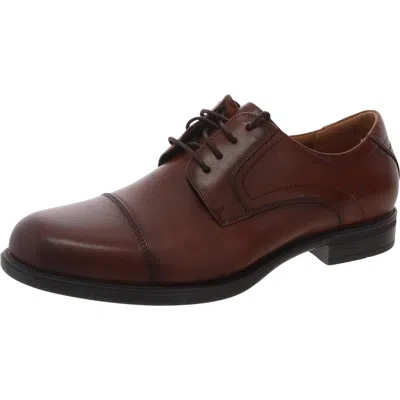 Florsheim 11568221 Mens Two Tone Leather Oxfords In Brown