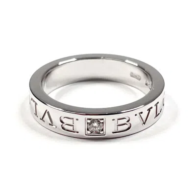 Pre-owned Bvlgari Gold (18k) Band Ring () In Silver