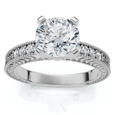 Pompeii3 Certified 1.60ct Vintage Diamond Engagement Ring 14k Gold Or Platinum Lab Grown In Multi