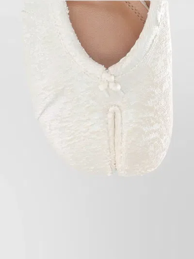 Maison Margiela Tabi Leather Mules In Neutral