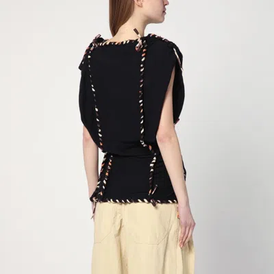 Isabel Marant Zohra Relaxed Fit Cotton Top With Drawstring
