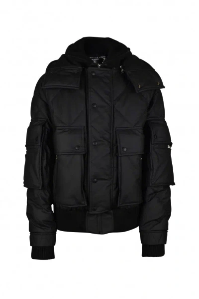 Balmain Men Down Jacket In Black