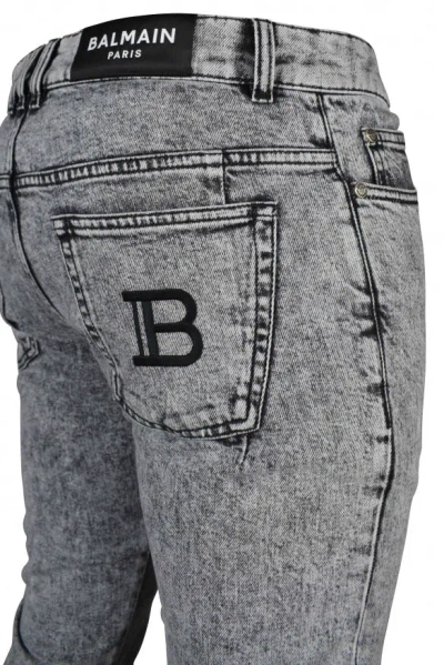Balmain Men Jean In Gray