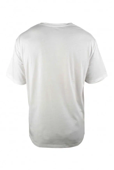 Balmain White Cotton T-shirt With Maxi Logo Print In White