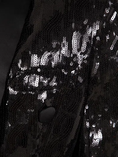 Balmain Sequinned Blazer In Black