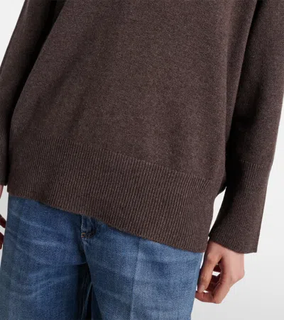 Brunello Cucinelli Cashmere Sweater In Brown