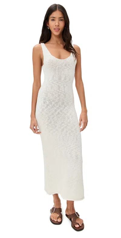 Alex Mill Serena Dress In Cotton Boucle In Ivory