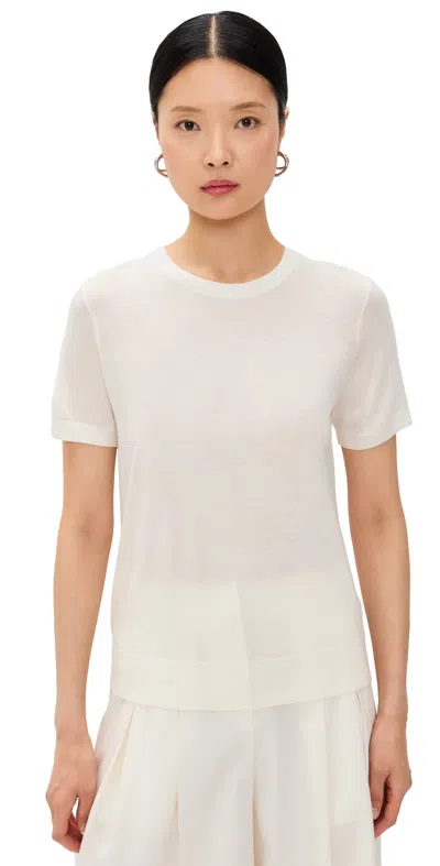 Theory White Crewneck T-shirt