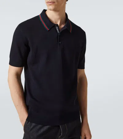 Gucci Wen Polo In Blue